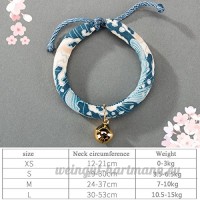 shanzhizui Style rétro Chats Collier Cloches de chat Cercle de chat Corde de chat Collier Fournitures pour animaux Taille réglable  002  S - B07DHZ13YD