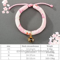 shanzhizui Style rétro Chats Collier Cloches de chat Cercle de chat Corde de chat Collier Fournitures pour animaux Taille réglable  011  L - B07DJ122R5