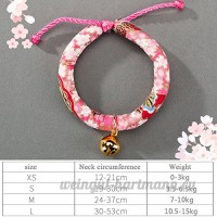 shanzhizui Style rétro Chats Collier Cloches de chat Cercle de chat Corde de chat Collier Fournitures pour animaux Taille réglable  004  S - B07DJ181MQ