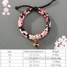 shanzhizui Style rétro Chats Collier Cloches de chat Cercle de chat Corde de chat Collier Fournitures pour animaux Taille réglable  008  L - B07DJ1WJH7