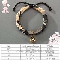 shanzhizui Style rétro Chats Collier Cloches de chat Cercle de chat Corde de chat Collier Fournitures pour animaux Taille réglable  009  xs - B07DHZQF4P