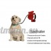 Hangang Laisse rétractable pour chien  3 en 1 Laisse rétractable pour chien avec lumière LED + distributeur de sacs Un bouton de frein pour s'entraîner  marcher  faire du jogging - petit  moyen ou grand  chiens forts (red) - B07D2J77DD