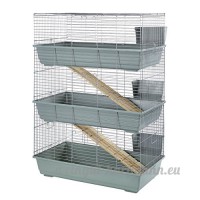 Little Friends Cage à 3 niveaux pour lapin Beige/argenté 102 x 56 x 139 cm - B005CAXOLK