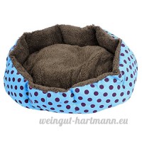 Sourcingmap pois pour chien Doublure en peluche diva-dog Niche design pour chien Niche trou Lit  bleu/violet - B00LXBLMB6