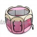 UFFD Pet Fence Portable Pliable - Grande Cage Intérieure/Extérieure Pink M - B07D6G5MV4