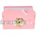 Dolity Couchage Dormir de Hamster Jouet en Bois Lit Cage de Petit Animaux Mignon - Rose - B07C8NWJYR
