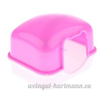 Homyl Lit de Hamster en Plastique Jeu Couchage pour Hamster Cobaye - Rose - B07BY5TKS2