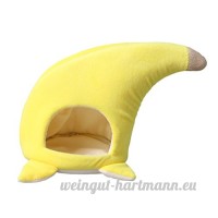 Baoblaze Lit Doux Chaud pour Petits Animaux Hamac de Hamster Forme en Banane - B07BPZGG5K