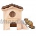 Su-luoyu Maison Villa Cabine en Bois pour Hamster écureuil petits animaux de compagnie avec Escalier Naturel Luxueux - B07CTJ6N4N