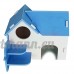 Su-luoyu Maison Cabine Bois étage pour Hamster écureuil petits animaux de compagnie Adorable (Bleu) - B07CTGMFY8