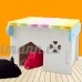 Homyl Couchage de Hamster Jouet en Bois - Motif Maison Coloré - B07C257J5Z