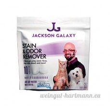 Jackson Galaxy Pet taches et odeur Eliminator par Fizzion – Élimine les pet urine et les fèces en toute sécurité avec la puissance de nettoyage professionnel de CO2 (10 comprimés) rend 230oz - B019YMYNR0