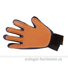 Natthom Doux efficace Brosse animaux de compagnie nettoyage gant épilation brosse massage gant 1 pièce (Orange) - B07D3MVTY2