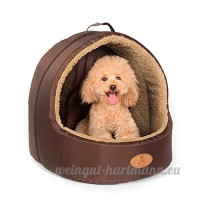 Petit lit pour chien Coussins chauds Suede dog house Avec toit Amovible Villa pour animaux domestiques ( Size : M ) - B0792V31PK