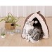 Xi Man Shop lit de chat avec une balle suspendue   Oxford chiffon   avec coussin amovible Doux portable maison de compagnie 40*40*34cm/45*45*38cm (Size : M) - B0792TV49N