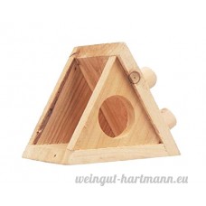 Petits animaux Hamster Accessoires maison en bois/chambre à coucher  triangle de - B01D0Y8L3K