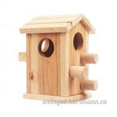 très orné Petits animaux Hamster Accessoires maison en bois/chambre à coucher - B01D0Y8H3O