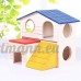 Petits Animaux Hamster double couches Cage de maisons en bois Nid Cage pour cochons d'Inde Villa des bâtiments - B06X3ZX6SH