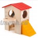 Ivebetter Deluxe en bois pour animal domestique Hamster souris Mini Maison Refuge de jouet - B06WWGN11F