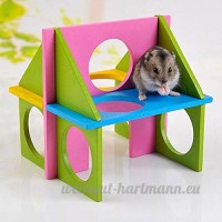 Maison hamster bois Nichoir Jeu Amusement Relax Gym pour Hamster hamsters - B01N1Z92P5