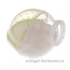 Baoblaze Cage Salle de Bain pour Hamster Petit Animal en Plastique Transparent - Jaune - B074DQ724J