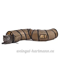 Tunnel Chat  Jouets pour Chat Chien Petits Animaux 25 * 130cm - B06ZYJPH48