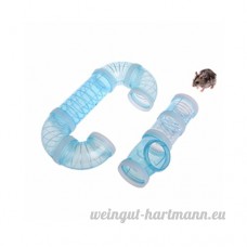Petacc Tube de cage pour hamster Petit Animal Tunnel jouet Hamster Habitat Accessoires  Transparente - B078K8JN3F