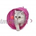 XHD-Vêtements pour animaux Fournitures pour animaux de compagnie chat Tunnel Crinkly amusant Pet jouets chaton tunnel pliable cacher et voir le tube ( Color : Red ) - B0791H497N