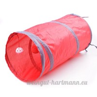 Gabrielley Creative Portable pour animal domestique Jeu Jouet pour animal domestique Tunnel de jeu pour chien Tube Spacieux Tube-red - B077S7K9ZB