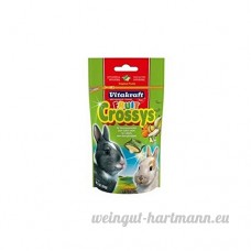 Vitakraft Fruit Crossys Lapins traité (50 g) (Lot de 4) - B01LZNTFTK