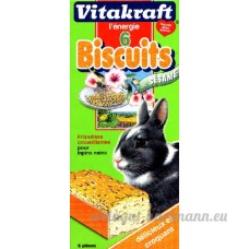 Vitakraft 25369 - Biscuits au Sésame - Lapins Nains P/6 - B0095SK8AK
