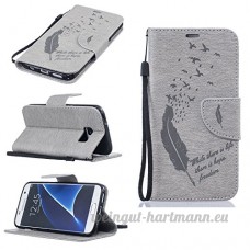 Samsung Galaxy Coque Wallet Card Holder avec béquille Coque fin pour Samsung Galaxy [avec film de protection d'écran en verre trempé] - B07DDD9JGK