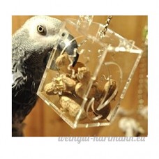 LIANCHI Parrot Creative Foraging Toy Alimentation Bird Intelligence Croissance Cage Boîte Acrylique Jouets - B06XR98982