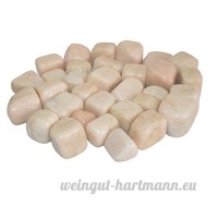 Prisha Decorative Cream Moonstone Tumbled Stones  Pebbles Glossy Stones for Home Decor  Garden  Vase Filler  Health  Spiritual  Prosperity  Positive Energy 1.1 Pounds ( 0.5 kg ) - B077MSFJZ8