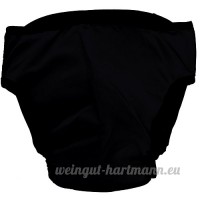 Pinzhi - Culotte Sanitaire Sous-Vêtement Menstruel pour Chien Couche Bretelles Coton Lavables pour Animal  Noir L - B01N64K636