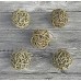 Daorier boule de corde d'herbe naturelle tissée à la main jouets à mâcher Petites boules Balle de lapin 1pcs (1x7.5 cm) - B07BKW8HKH