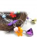 UEETEK Jouet de balançoire d'oiseaux naturel Rattan Nest avec des cloches pour l'araña de cockatoo au perroquet - B0749JGVK4