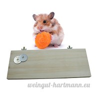 Quanjucheer Hamster écureuil Springboard  mignon rectangulaire Petits Animaux à pédale plate-forme jouet pour cage - B07C5C22DW