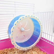 Pet Online Muet en plastique jouet Hamster roue d'exercice sur tapis roulant sport petit animal  16 cm  bleu - B075NGGZTD