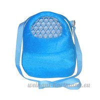 Lazzykit Sacoche de voyage portable Sacs de Transport Respirant pour Petit Animaux de Domestique Écureuil Chinchillas Hamsters (S:18*13cm  Bleu) - B0797KQVCW
