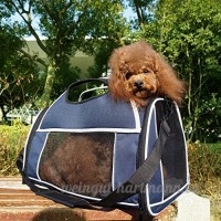 CS Sac d'animal familier bleu de chien portatif et sac de chat qui peut se plier la ventilation et le confort respirable ( Size : 40CM ) - B078YQG5X3