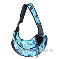 CS Sac pour animaux de compagnie en dehors de sac portable unique sac à bandoulière sac pour chien et animaux de compagnie camouflage vert rose bleu ( Color : Camouflage blue ) - B078Y5G8WV