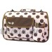 Pet Life Airline Approved Designer Polka Dot Casual Zippered Pet Carrier  Large - B008CXQE84